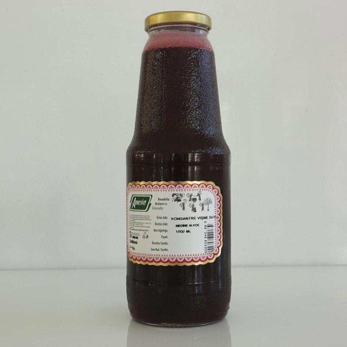 Amesia Vişne Aromalı Konsantre Meyve Suyu 1 lt