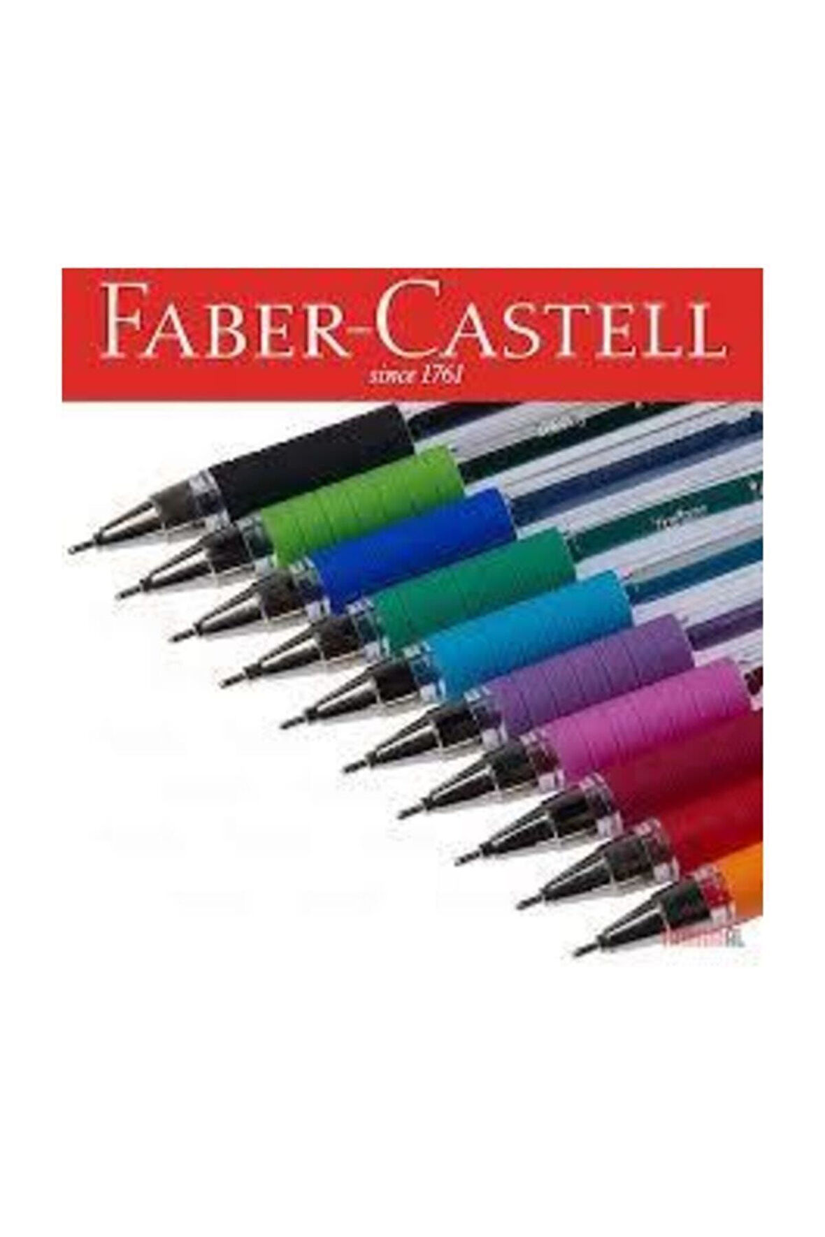 Faber Castell 1425 Iğne Uçlu 10 Renk Tükenmez Kalem Seti