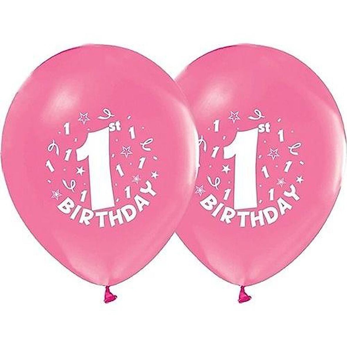 Nedi Balon Perakende Baskılı 1 Yaş Pembe Renkli 16 Lı Pm 12159 / Nedi