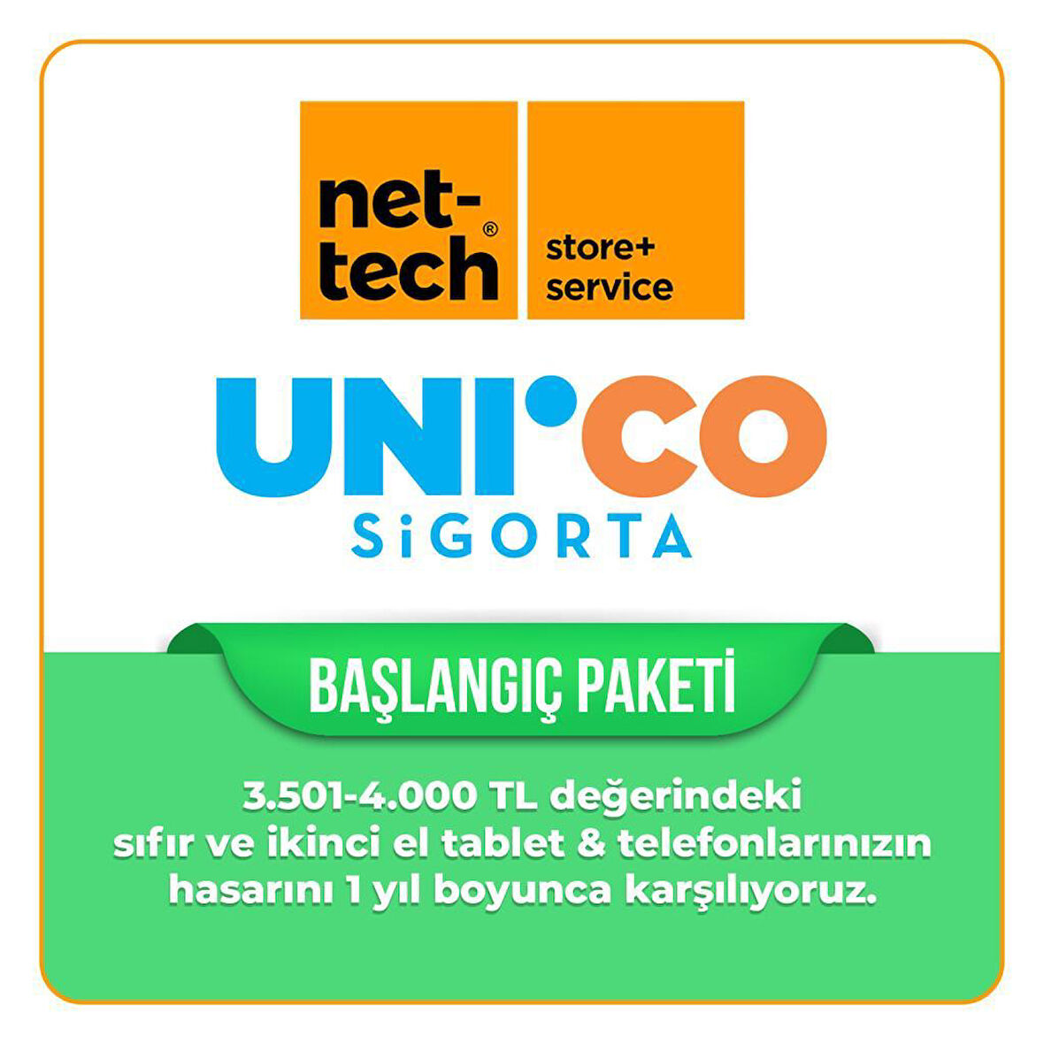 Nettech Başlangıç Sigorta Paketi NT-85786