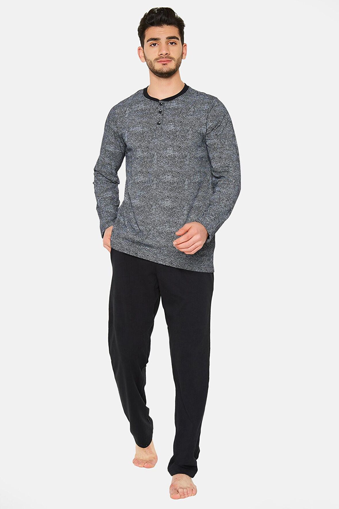 Arnetta Siyah Erkek Pijama Takımı