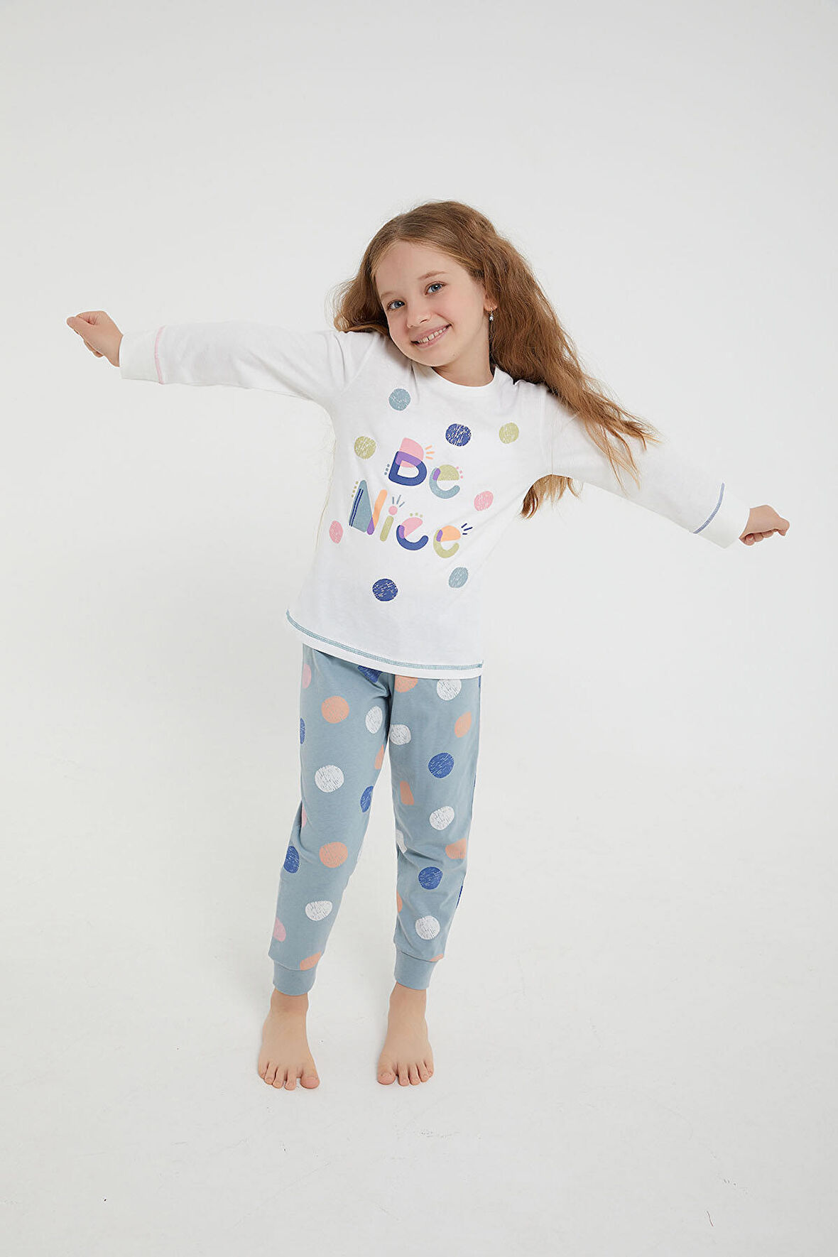 RolyPoly RP2967G Kız Çocuk Garson Boy 2'li Pijama Takım