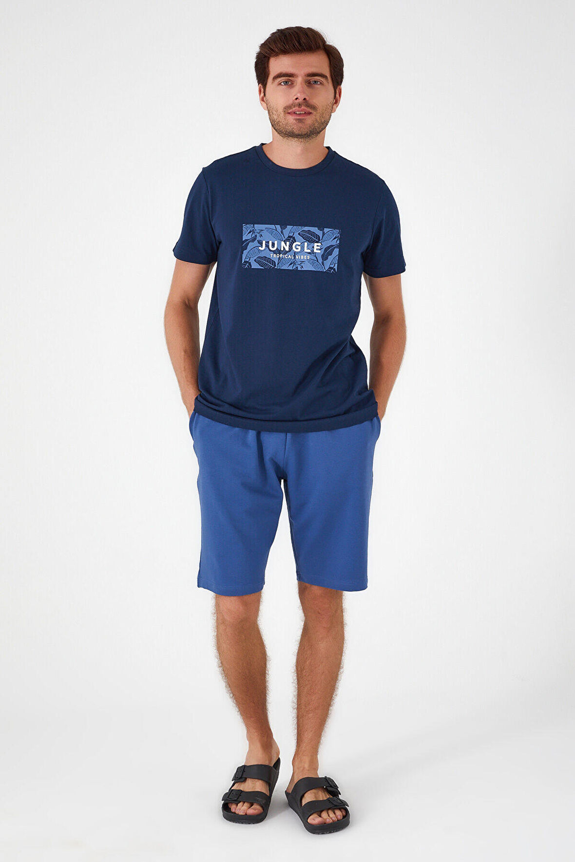 Arnetta Tropic Lacivert Erkek Bermuda Takım