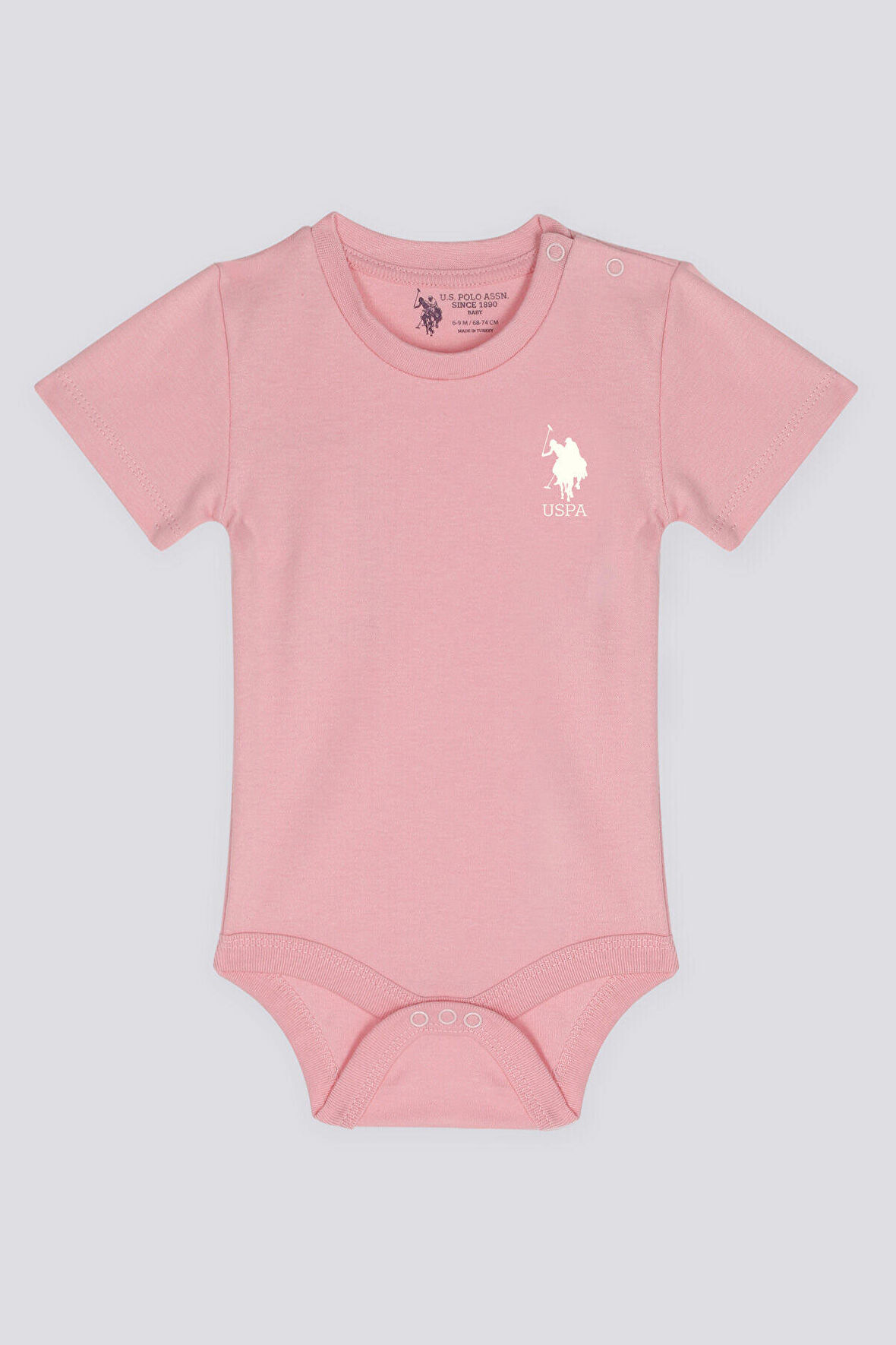 U.S. Polo Assn İnner Peace Gül Kurusu Bebek Body Zıbın