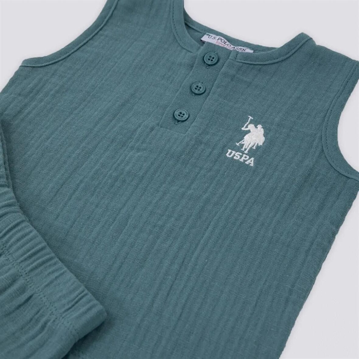 U.s. Polo 2Li Takım T-Shirt Pastel Yeşili