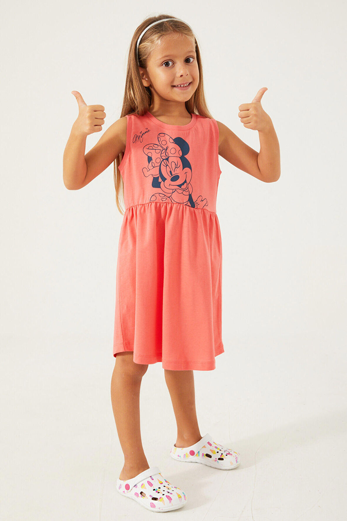 Minnie Mouse Minnie Pembe Kız Çocuk Gecelik