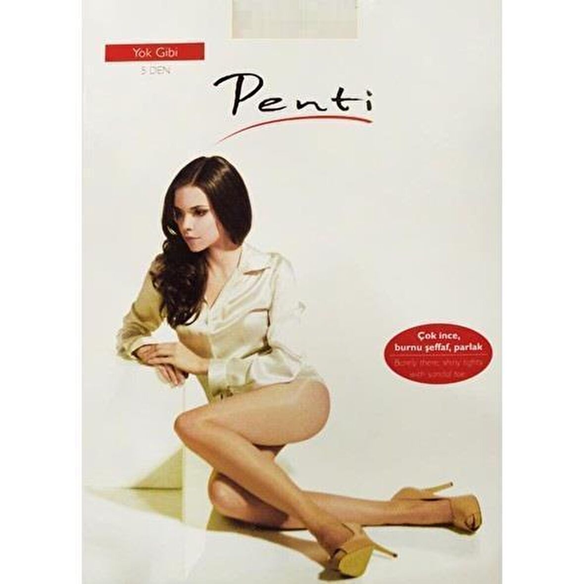 PENTİ SİYAH YOK GİBİ 5 DEN KÜLOTLU ÇORAP L