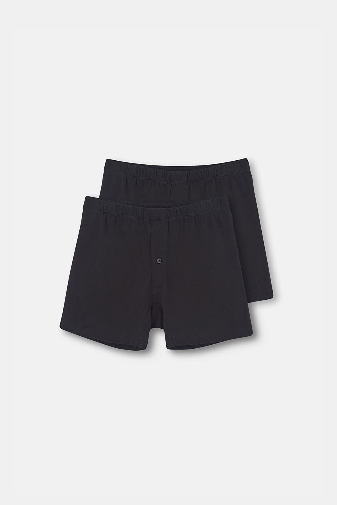Siyah 2'Li Penye Erkek Boxer