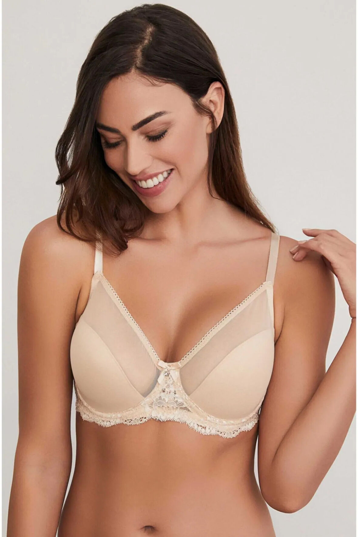Kadın Venüs Toparlayıcı Cuplı Balenli Tek Sütyen C-cup Ersk300