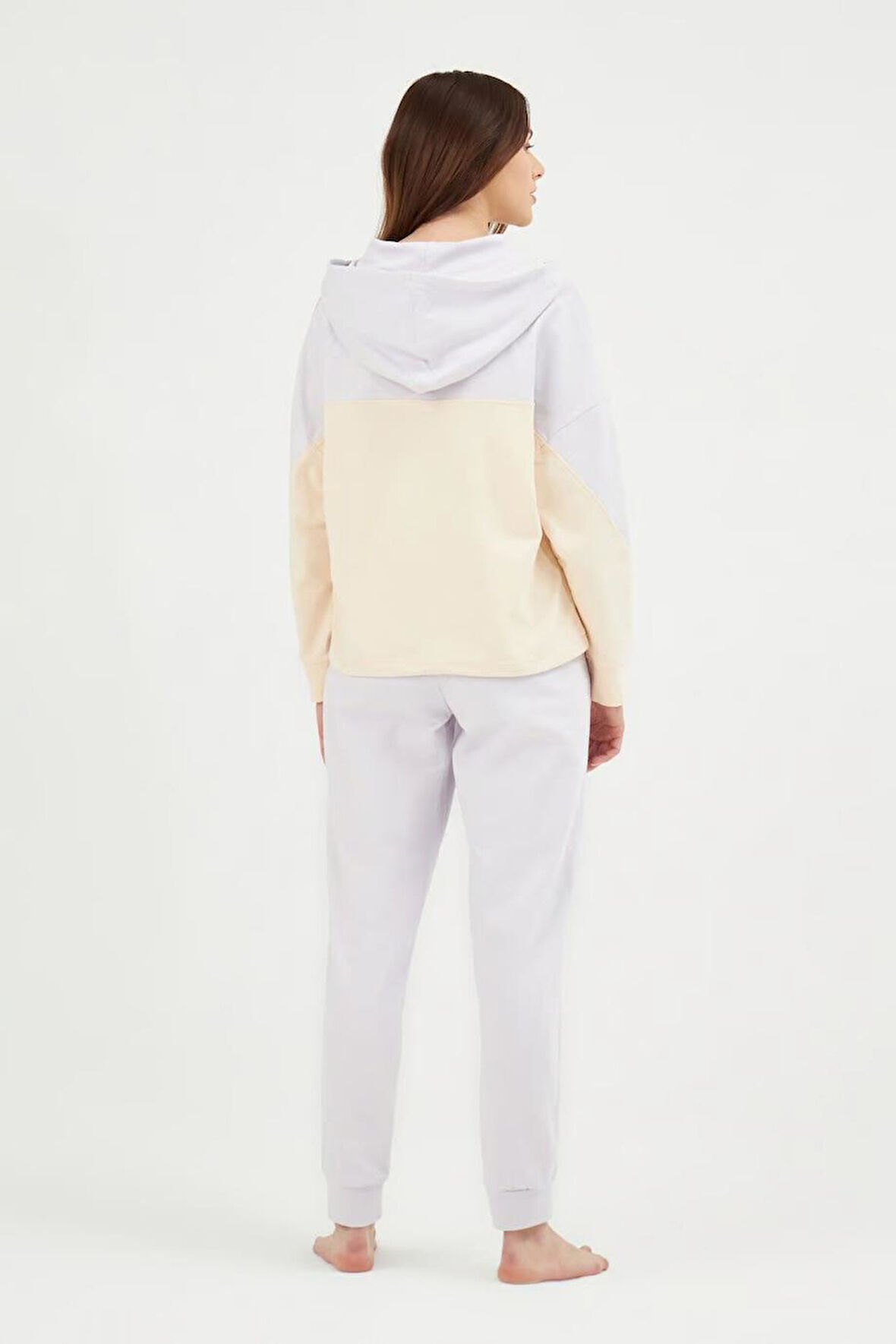 Eros 29740 Lila Pamuklu Yarım Fermuarlı Kadın Eşofman Takımı 