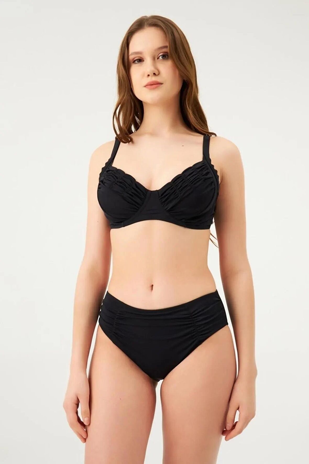 1093Esbk Balenli Toparlayıcı Bikini Tk. Siyah Eskm22Y0258