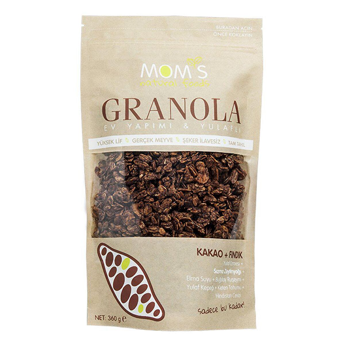 Mom's Natural Foods g eanola Kakao+Fındık 360 g e