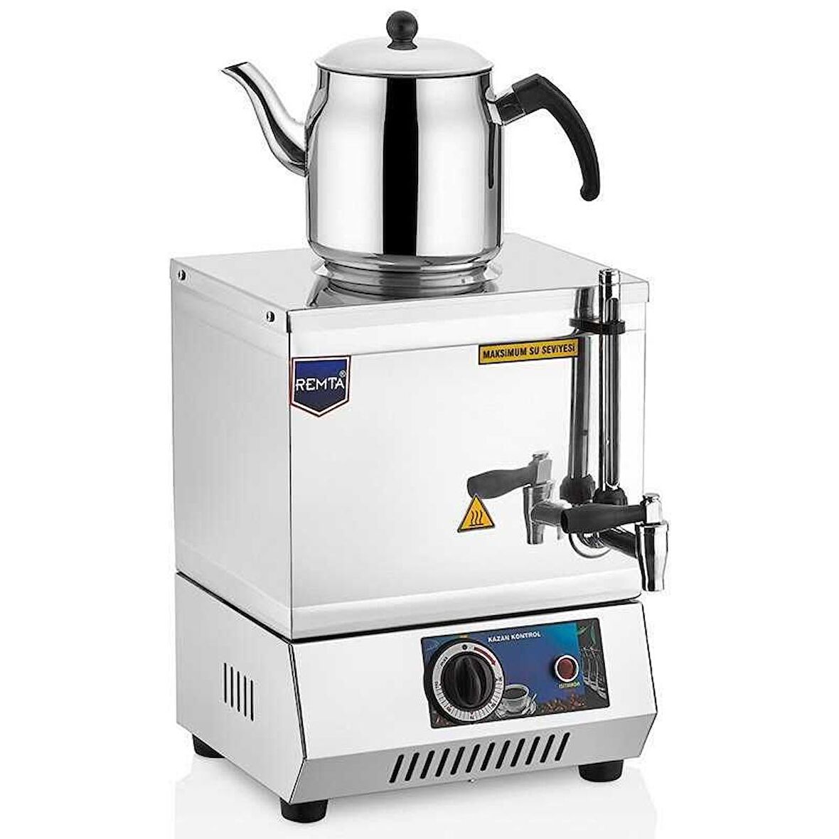 Remta Ep01 15 Model Çay Ocağı Tek Demlikli 13 L + Elektrikli Demlik