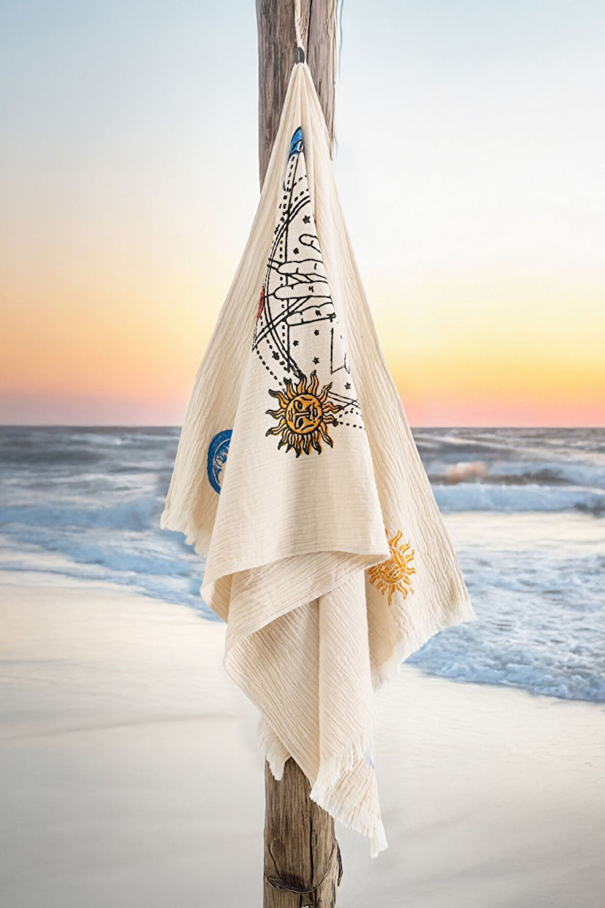 Varol Organik %100 Pamuk Müslin Peştemal - Solyra