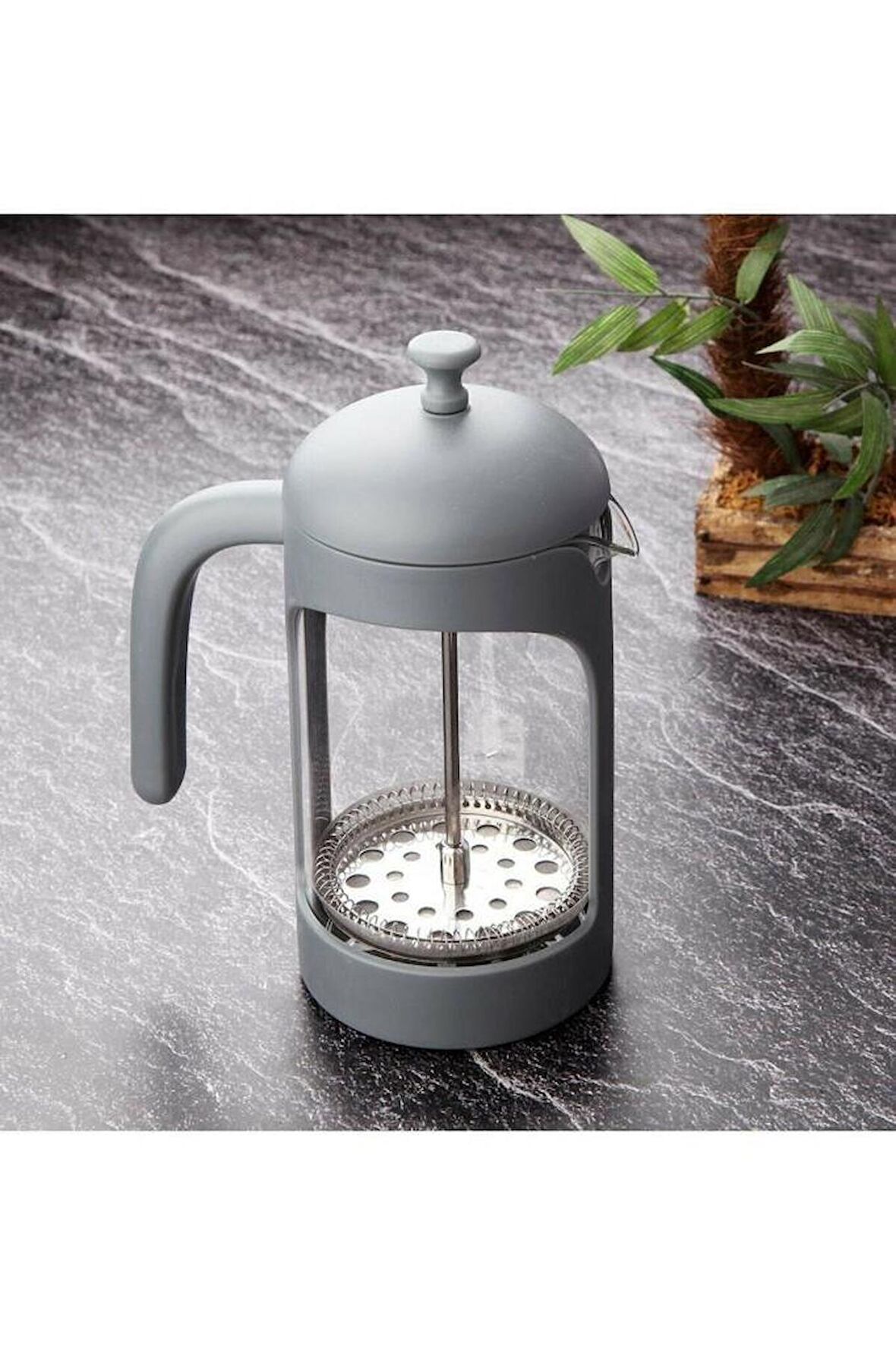 Tohana Mat Gri French Press 600 ml THN64604