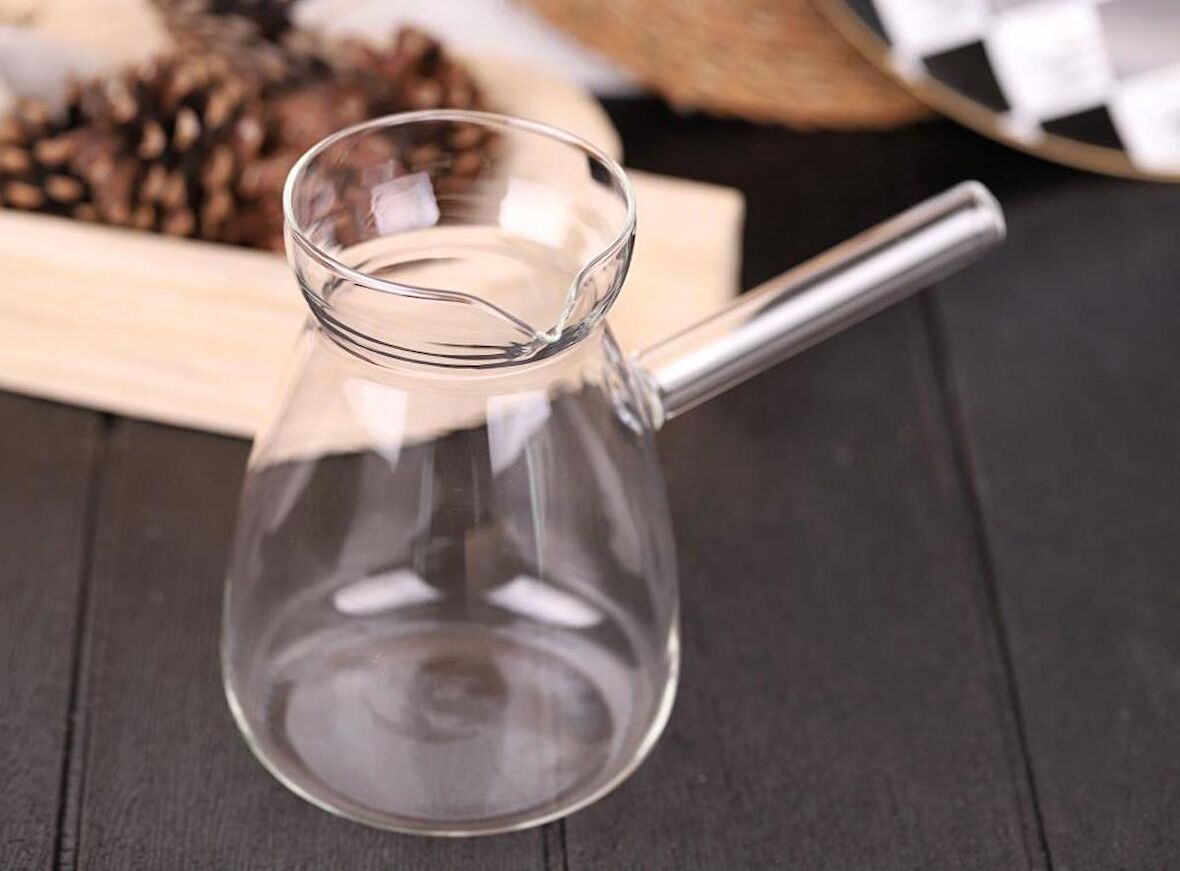 Borosilikat Mega Boy Cam Cezve Sütlük 1000 Ml -Thn75207