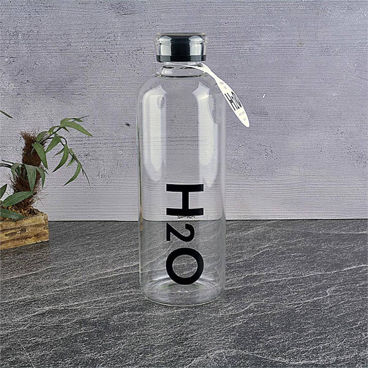 H2O Cam Matara Siyah 1000 Ml H2O81001