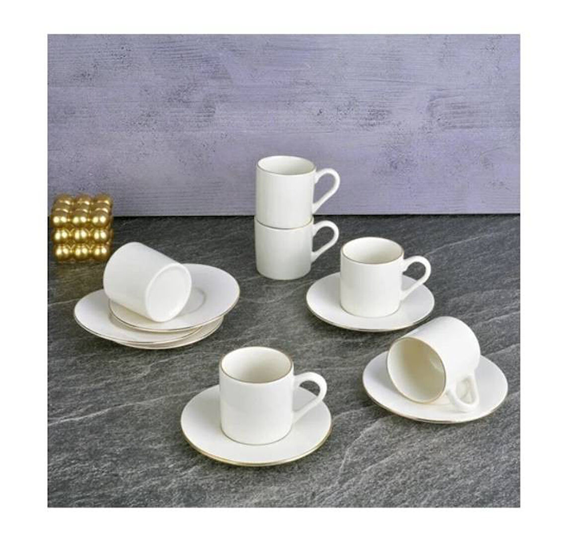 TOHANA KAHVE FİNCAN TAKIMI 12 PARÇA PORSELEN PREMİUM THN92651 9153