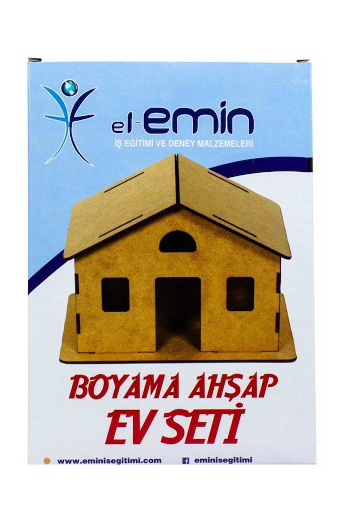 Boyama Ahşap Ev Seti Ahşap Boyama Deney ÖLÇÜLERE DİKKAT