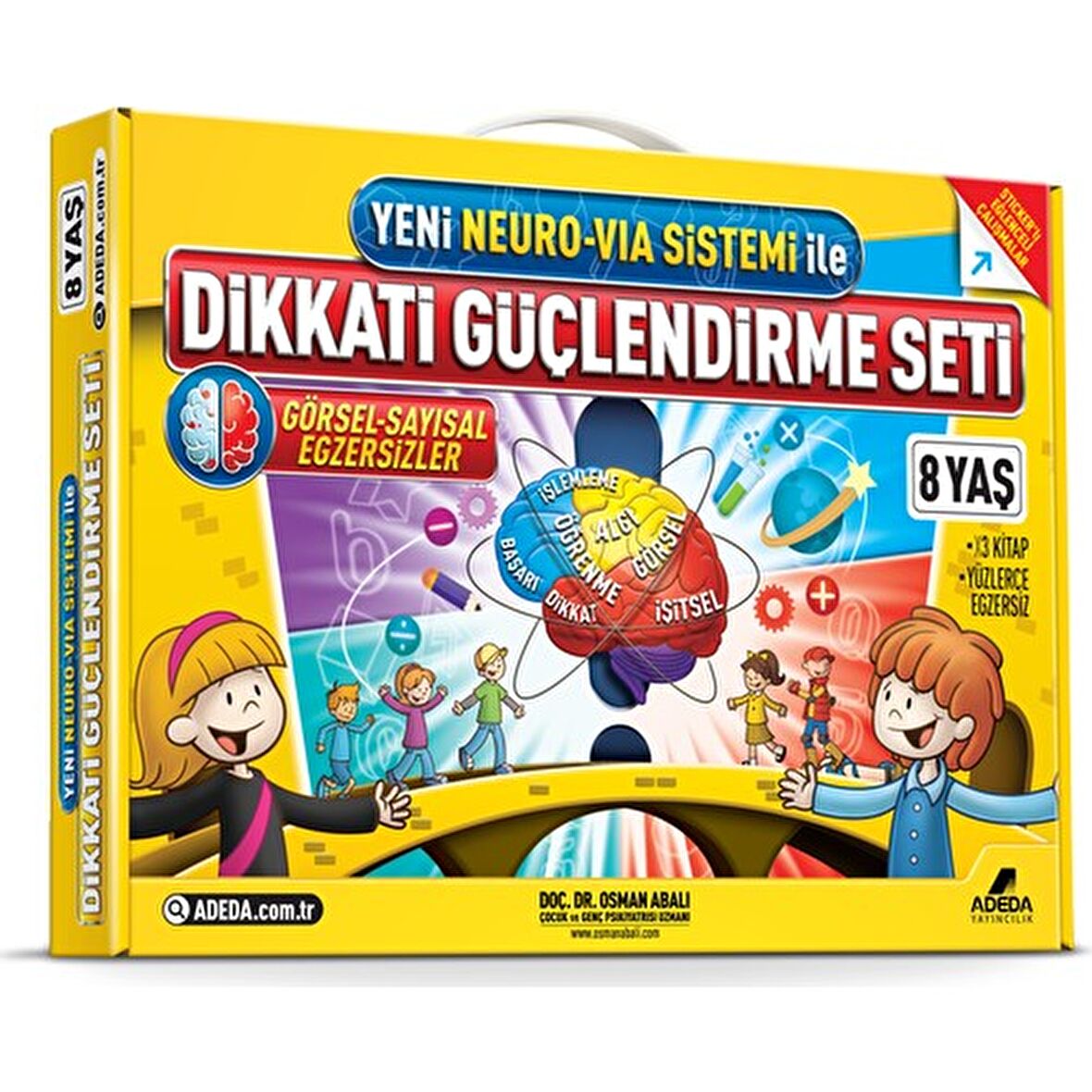 Dikkati Güçlendirme Seti 2. Sınıf - 8 yaş - Osman Abalı