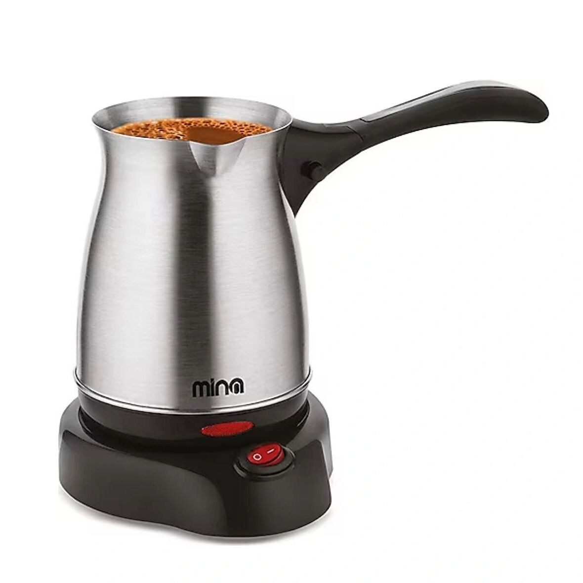 Mina Kafinox 800W Elektrikli Cezve Çelik Kahve Makinesi