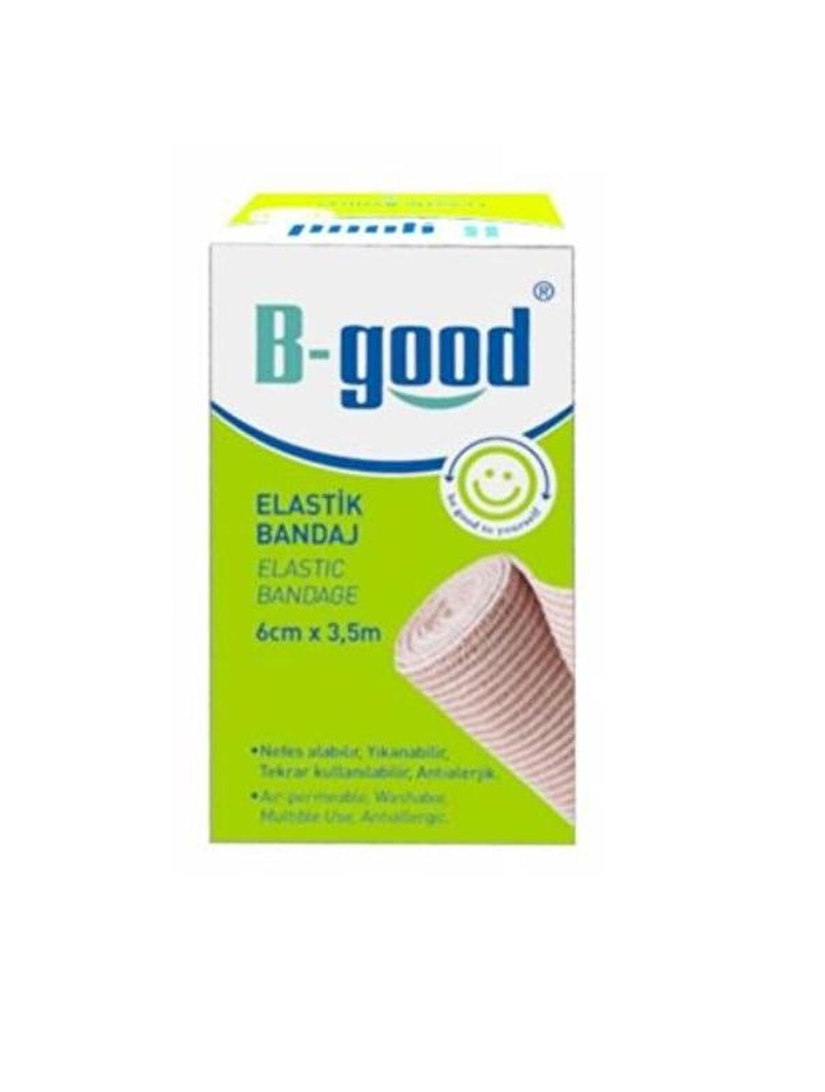 B-Good Elastik Bandaj 6Cm X 3,5 M(Gerilmiş)