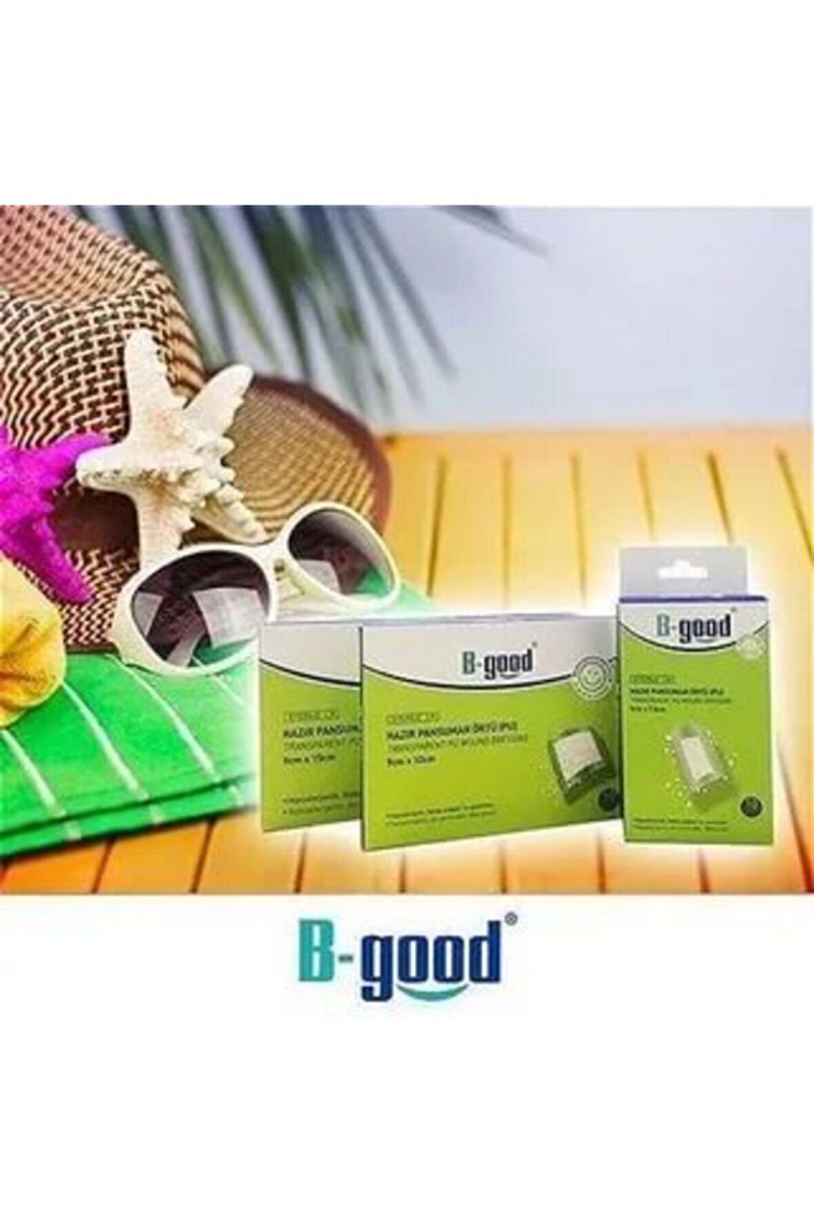 B-GOOD SU GEÇİRMEZ PANSUMAN ÖRTÜSÜ 5 CM X 7,2 CM 10’LU
