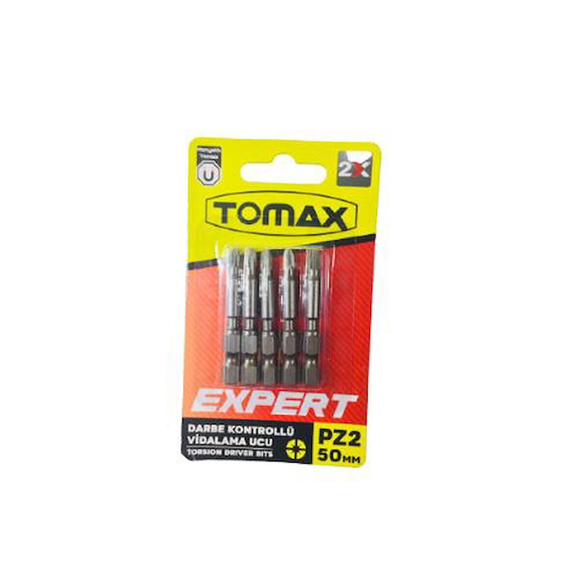 Tomax Pz2x50 Mm Expert Darbe Kontrollü Mıknatıslı Yıldız Bits Uç 5 Li Paket