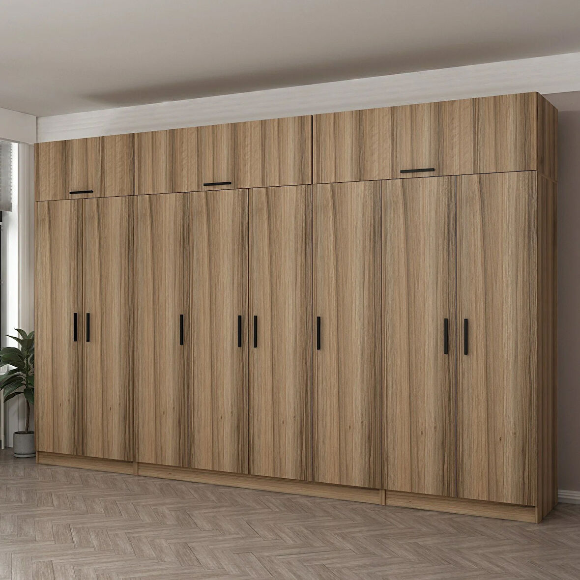 Minar Kale 8 Kapaklı 2 Ç Dolap Ve Yüklük Dore 255CM