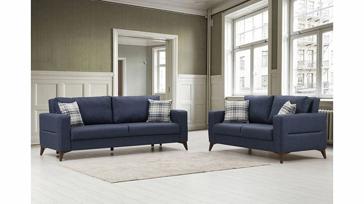 Kristal 3+2 Koltuk Takımı Lacivert