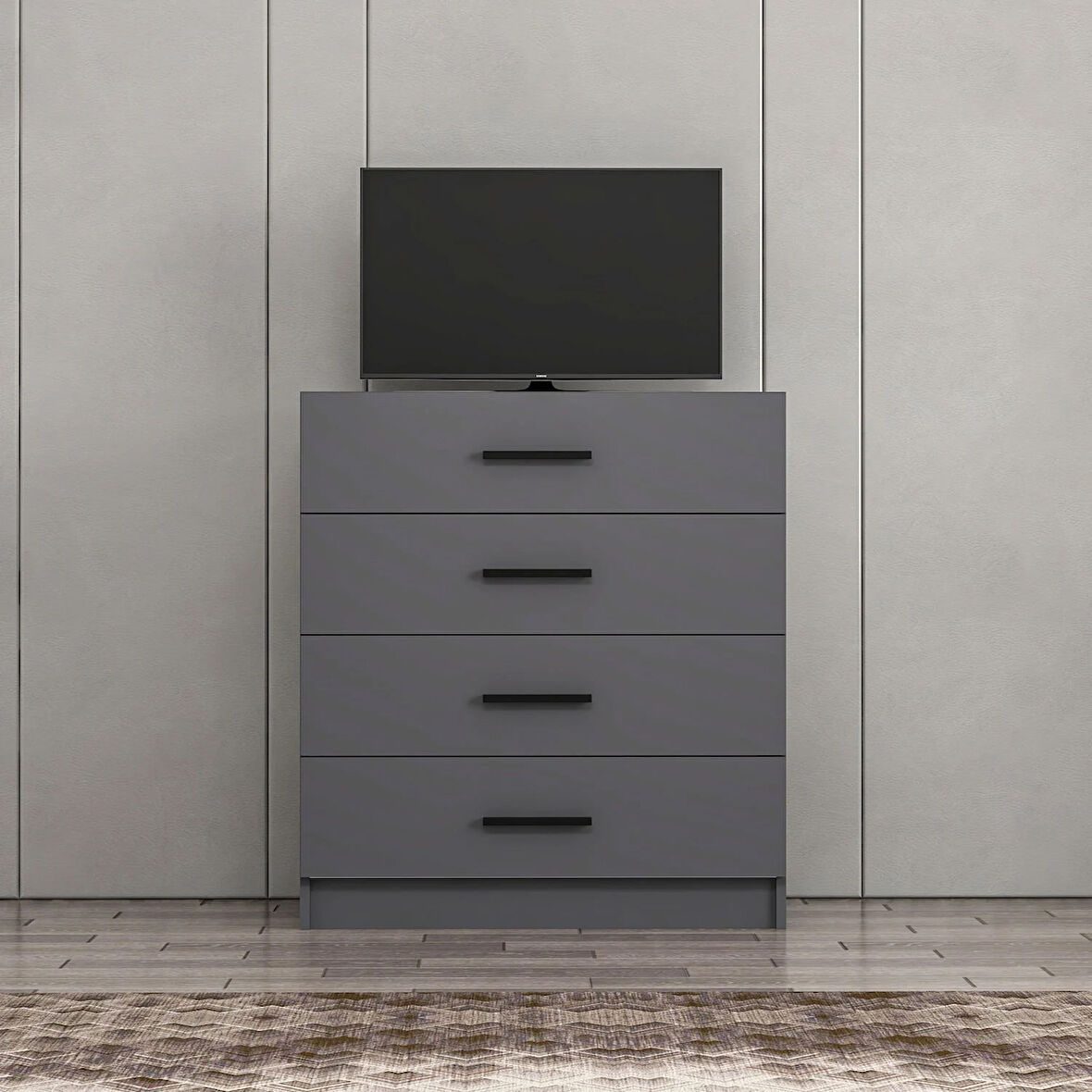 Minar Kale Tv Çekmece Modül-Antrasit