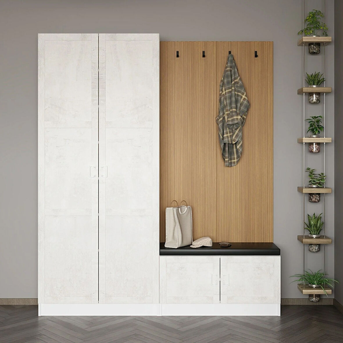 Minar Kale Dekor Panel 2 K 2B Raf Portmanto+Ayk Mind Byz E.Byz