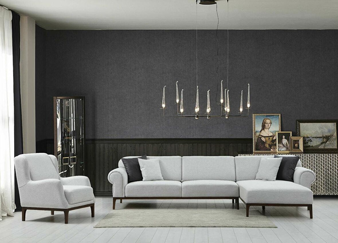 London Köşe  Takım+ Berjer Ares Beyaz