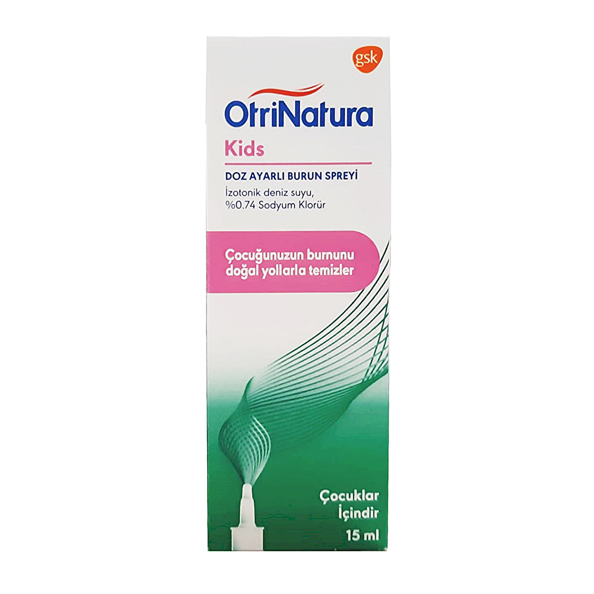 OtriNatura Kids İzotenik Deniz Suyu 15 ml Doz Ayarlı Burun Spreyi