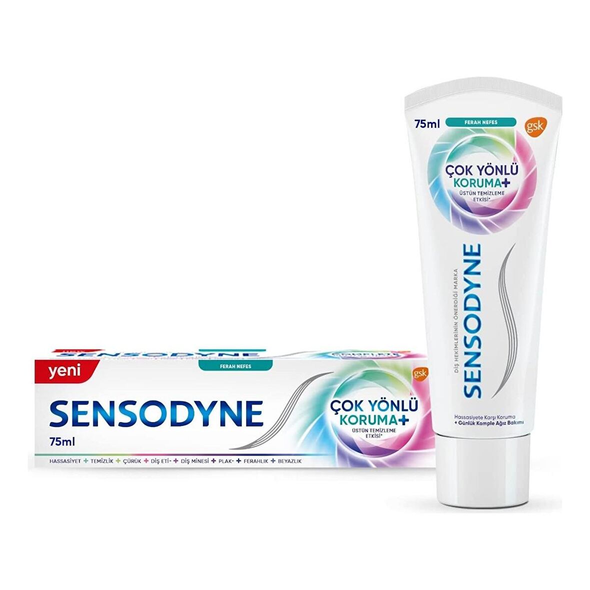 Sensodyne Çok Yünlü Koruma Ferah Nefes Diş Macunu 75 Ml