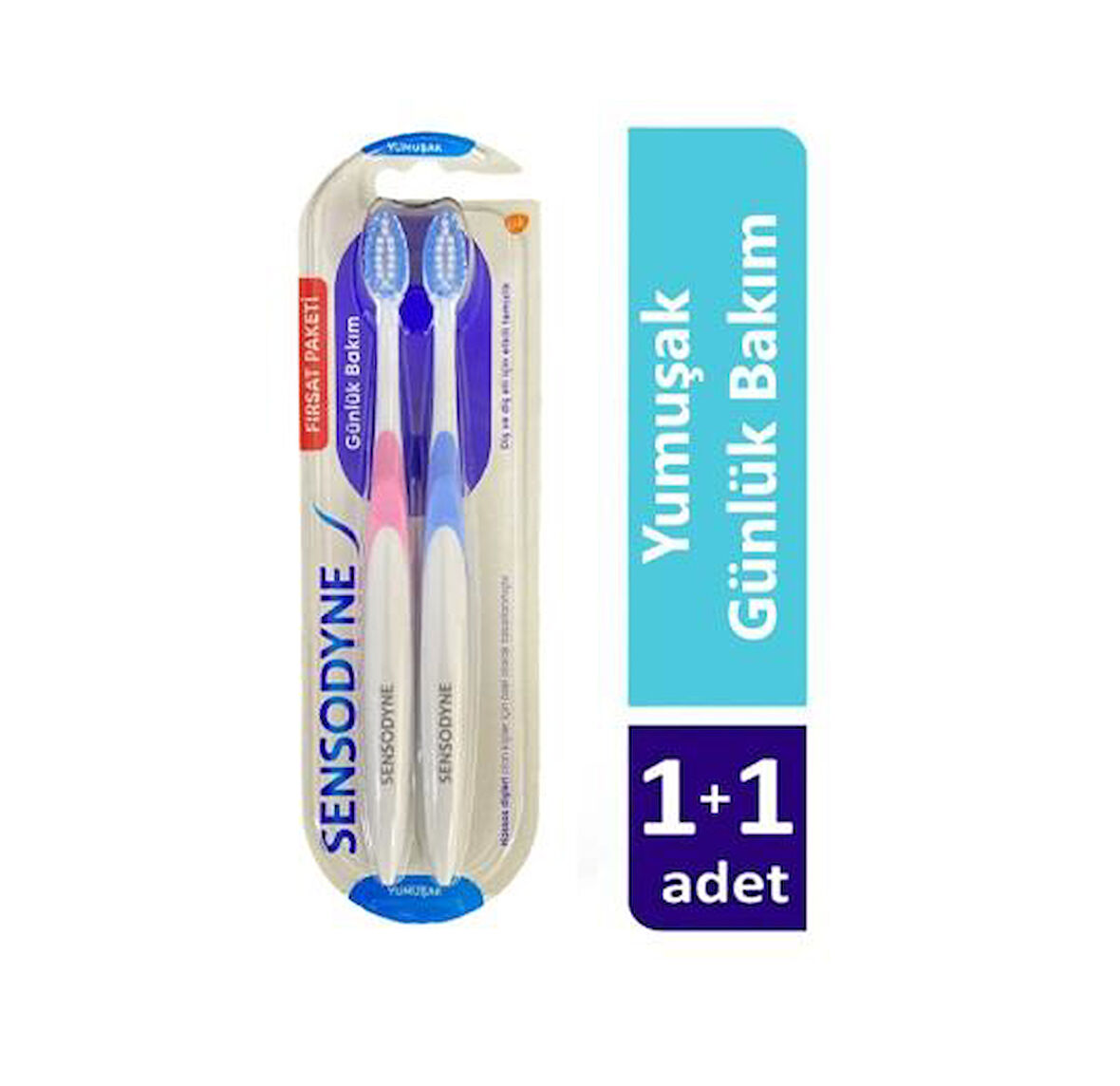 Sensodyne Günlük Bakım Diş Fırçası Yumuşak 1+1