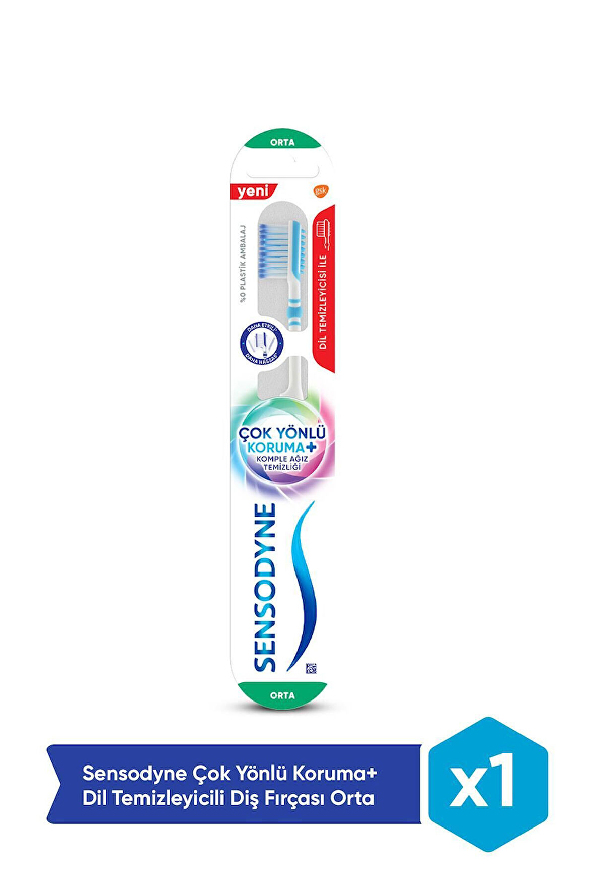 Sensodyne Diş Fırçası Çok Yönlü Koruma Orta %0 Plastik