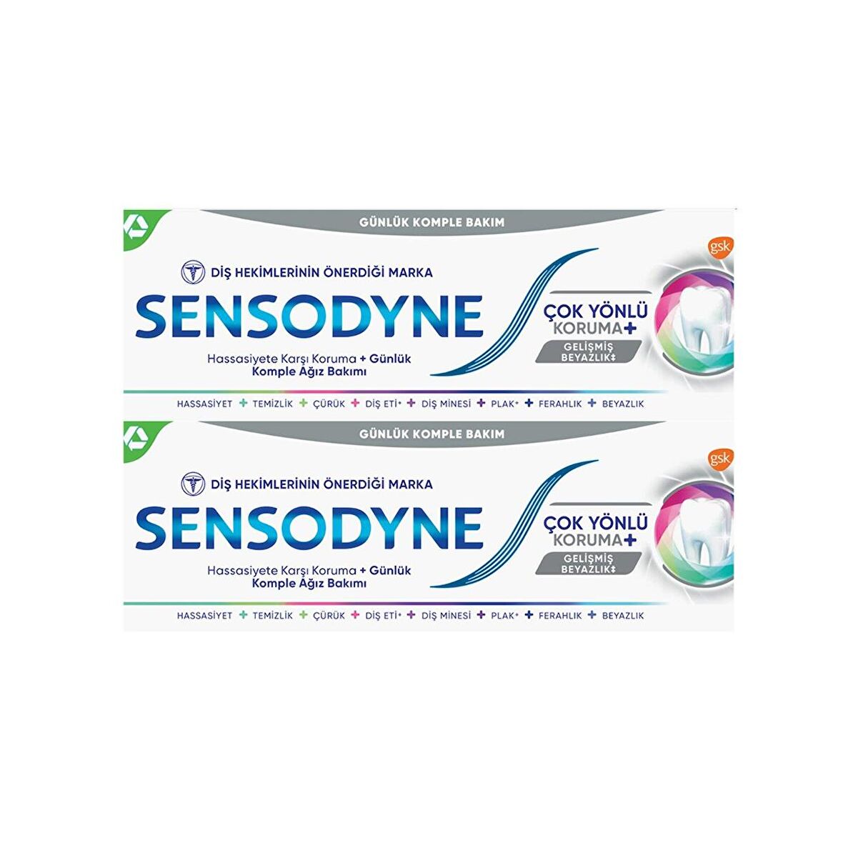 SENSODYNE 50ML ÇOK YÖNLÜ KORUMA 2Lİ