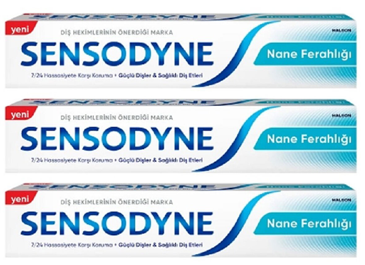 Sensodyne Naneli Ferahlığı Diş Macunu 75 Ml X 3 ADET