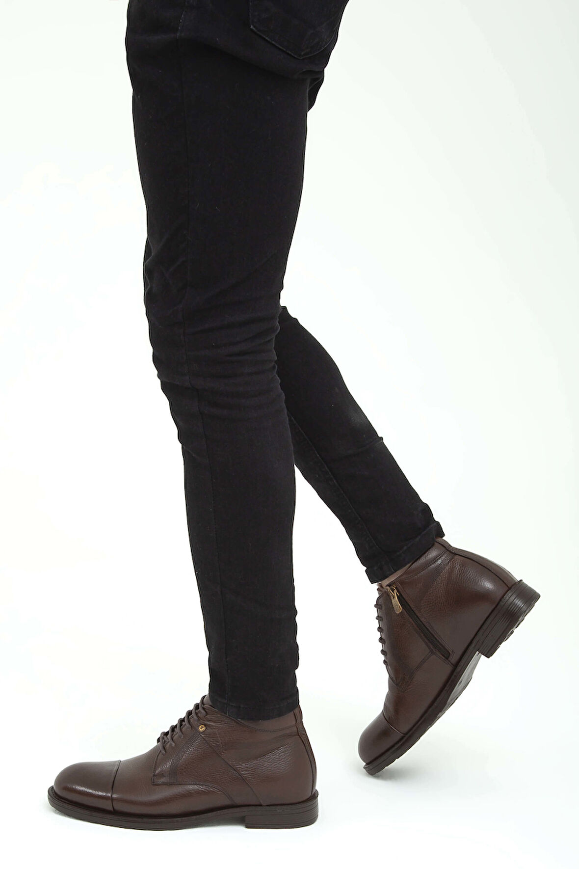 Tamer Tanca Erkek Hakiki Deri Kahverengi Floter Klasik Bot 285 1073KB ERK BOT KAHVE FLOTER