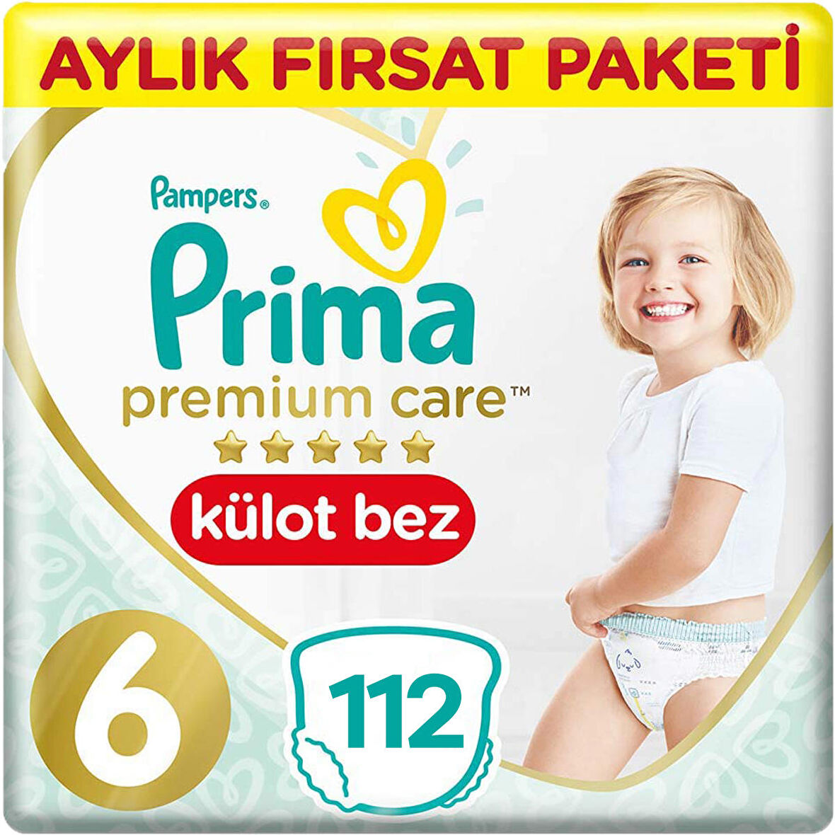 Prima Premium Care Bebek Külot Bezi 6 Beden 28x4 112 Adet