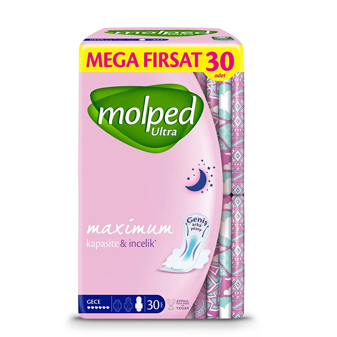Molped Ultra Anatomik Mega Fırsat Ped Gece 30 Adet