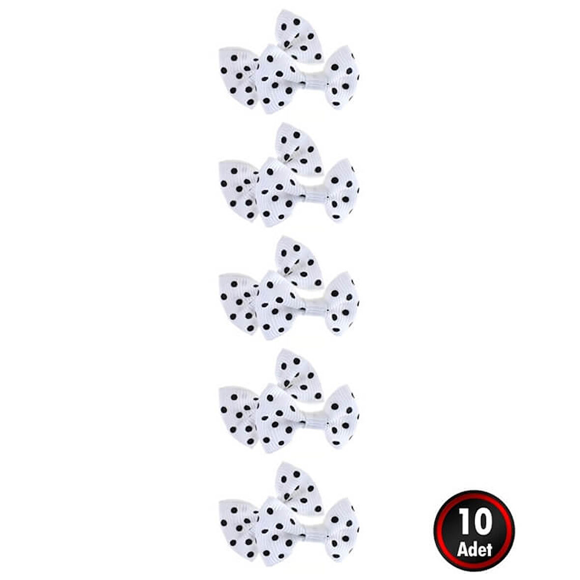 Grogren Papyon Fiyonk, 3 x 1,5 cm - 10 Adet - Renk Seçenekli - BEYAZ