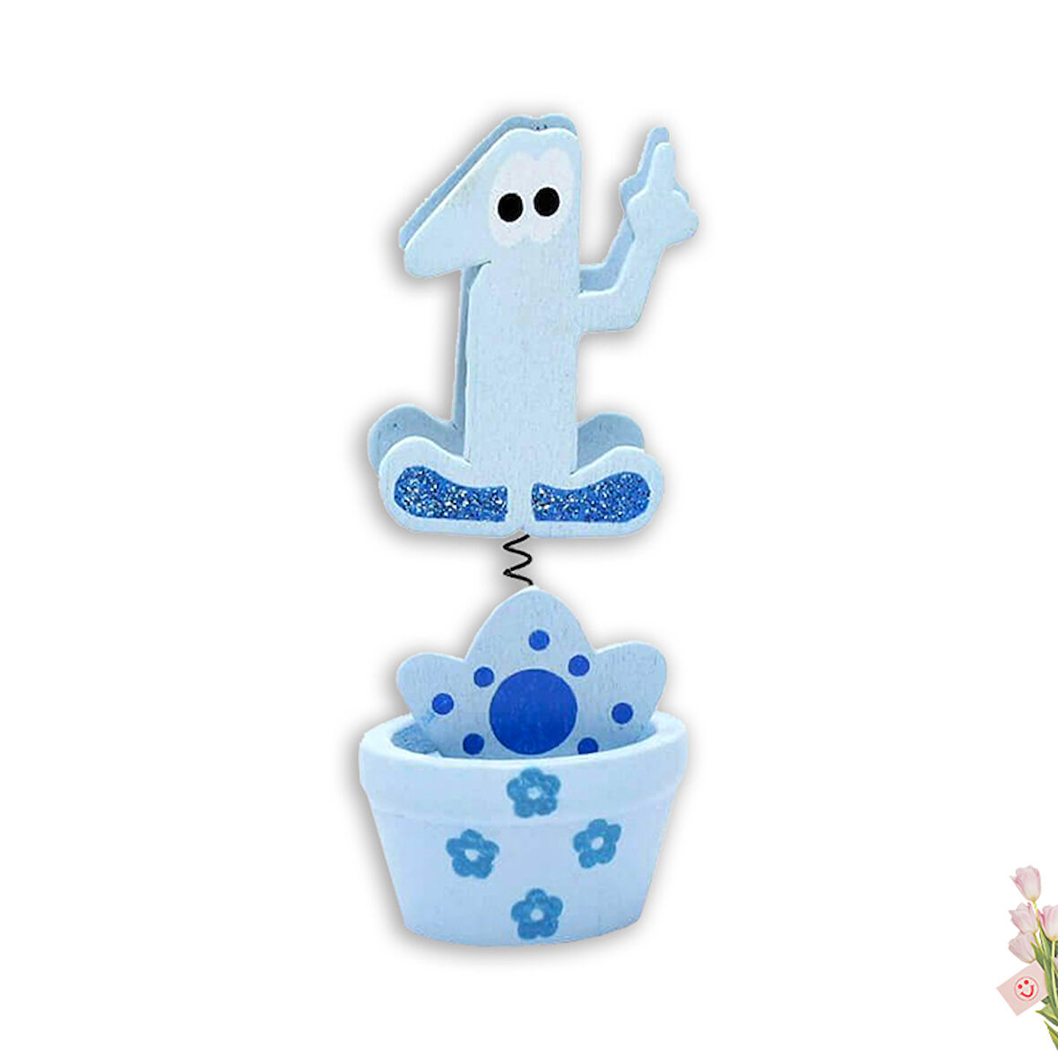 1 Yaş Figürlü Notluk - Mavi