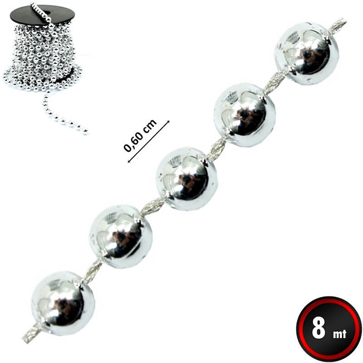 Zincir Boncuk GÜMÜŞ