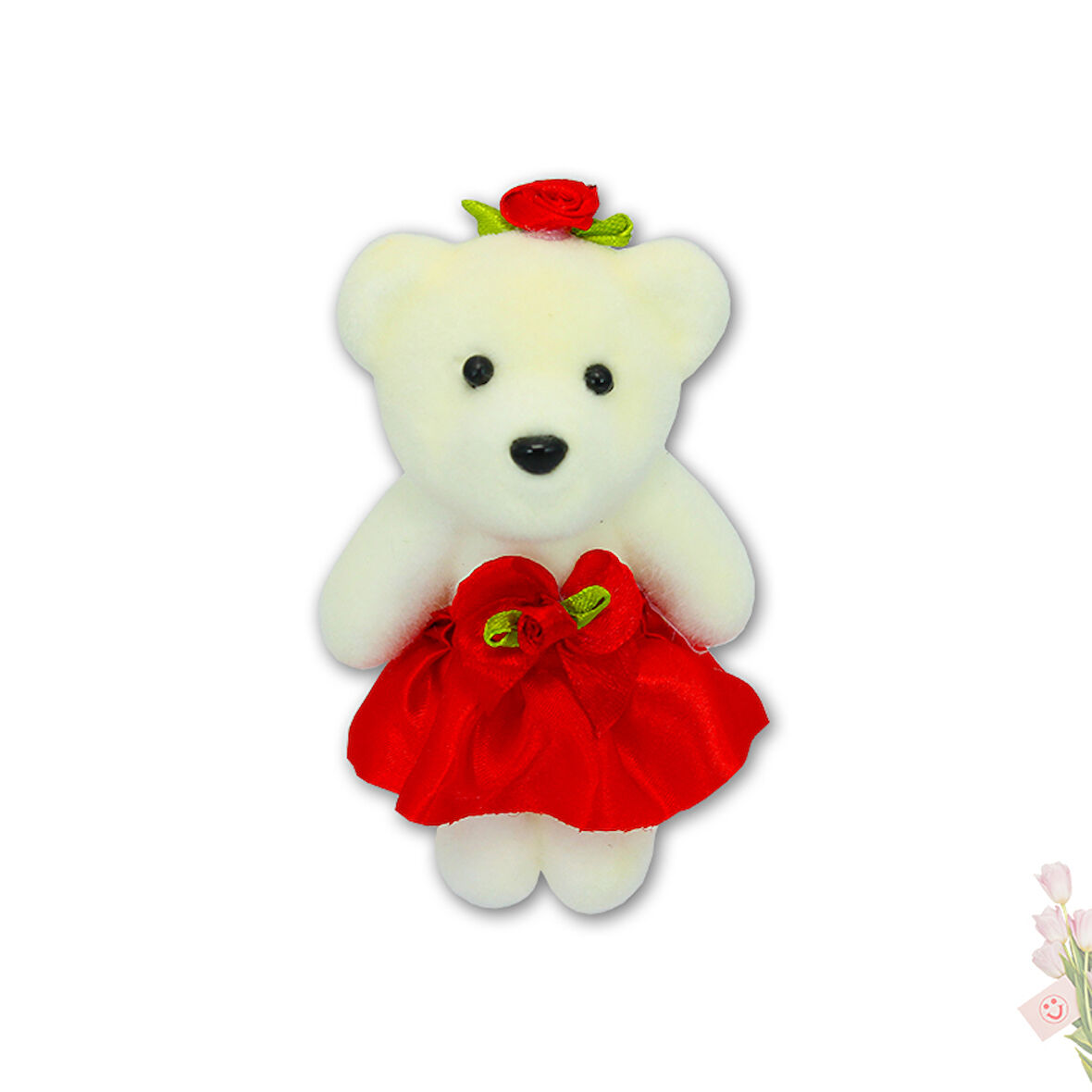 Minik Ayıcık SüS, 11cm x 6cm - Kırmızı - 1 Adet