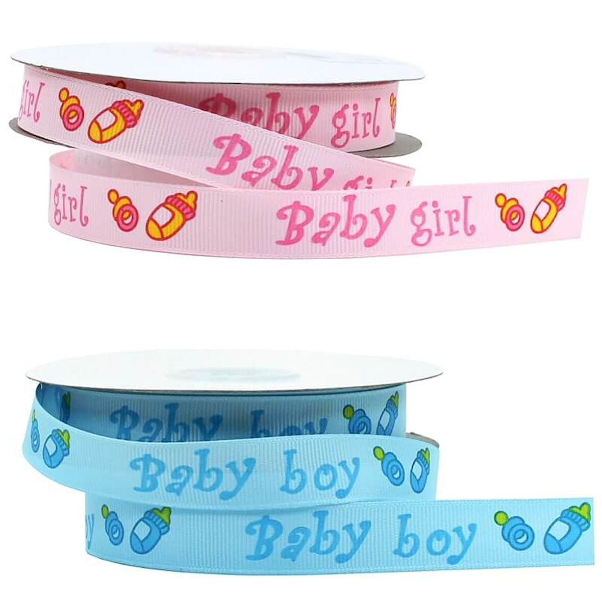 Grogren Kurdele, Baby Boy / Girl, 1,5 cm x 23 mt - Renk Seçenekli - PEMBE