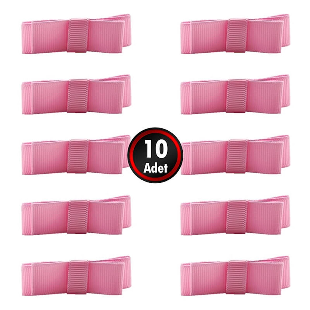 Grogren Fiyonk, 5,5 x 1,5 cm - 10 Adet - Renk Seçenekli - PEMBE