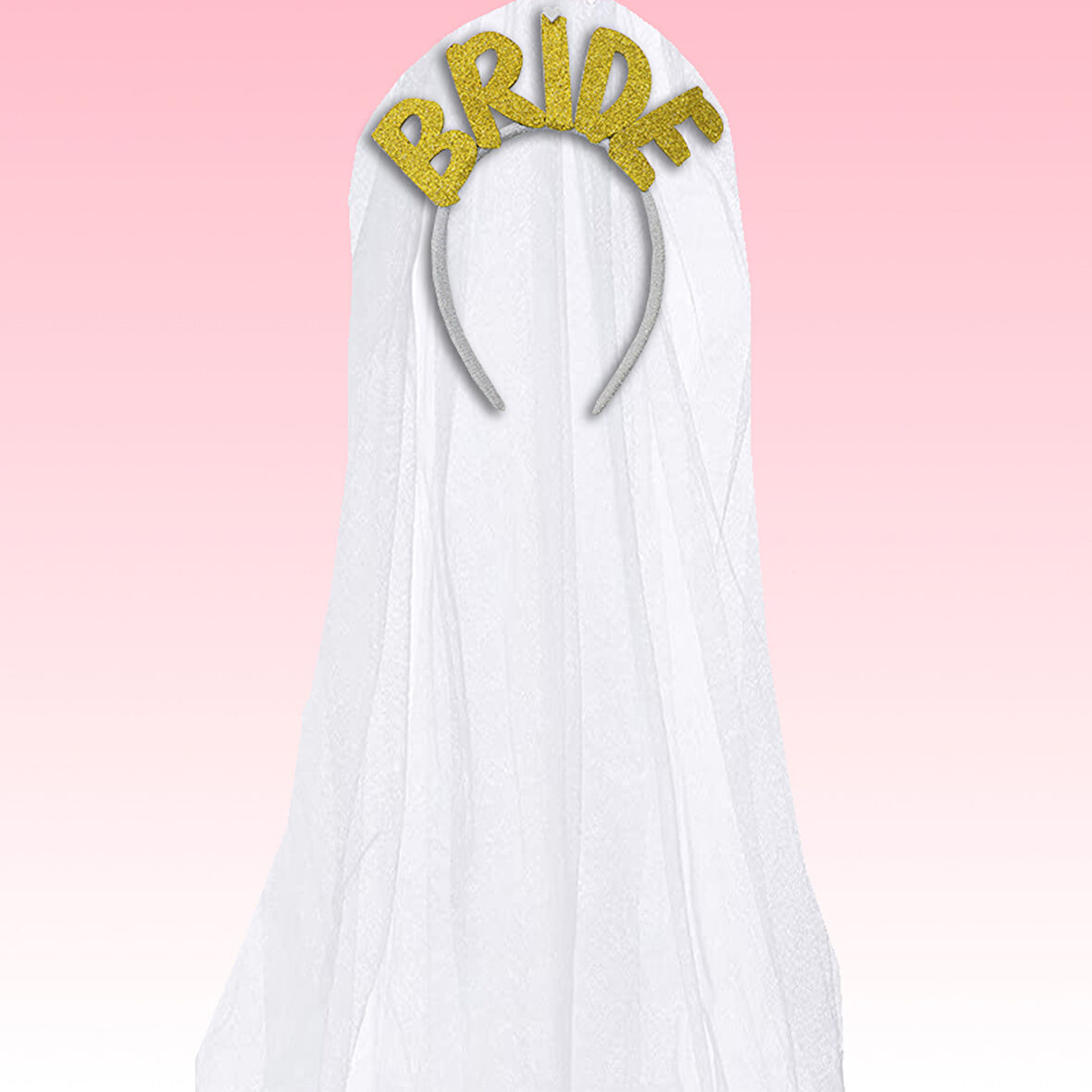 Bride Tüllü Taç - Altın