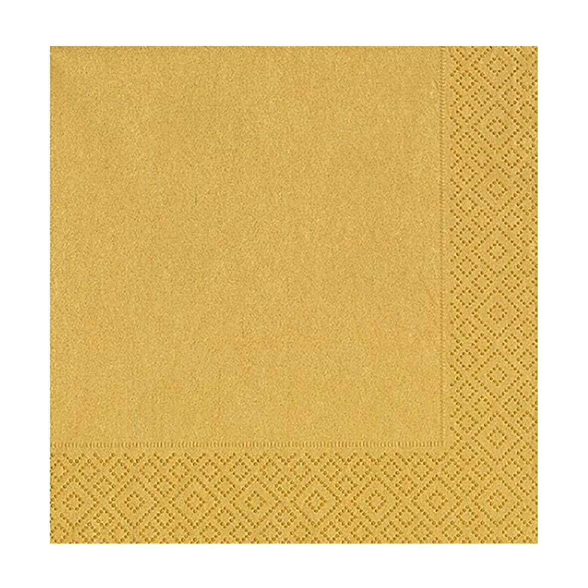 Peçete, Altın - 33 x 33 cm - 20 Adet